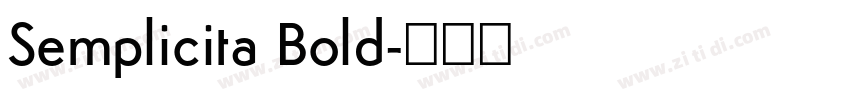 Semplicita Bold字体转换